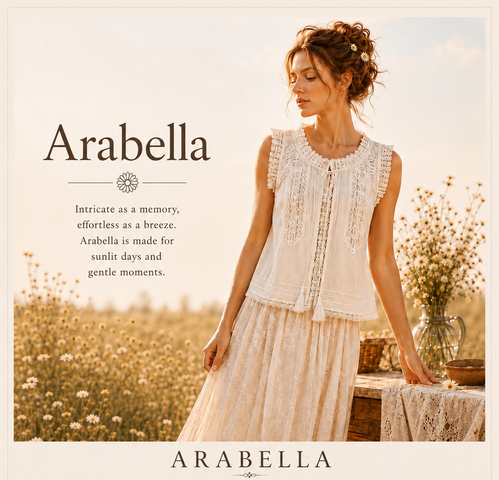 Sutton Rose Arabella Sleeveless Lace Pintuck Blouse