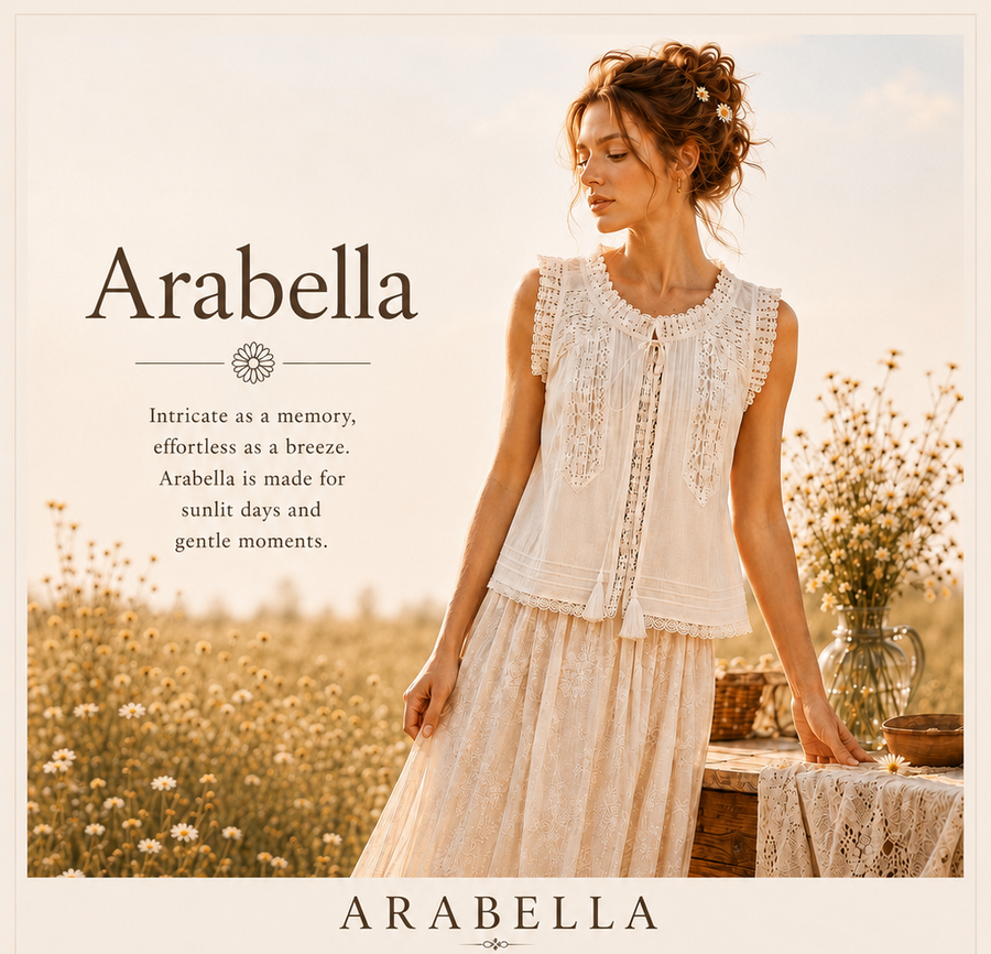 Sutton Rose Arabella Sleeveless Lace Pintuck Blouse