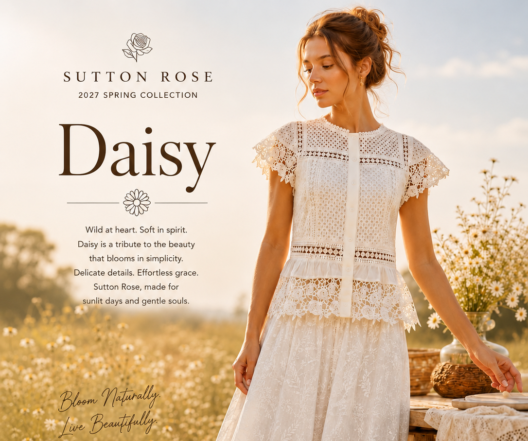 Sutton Rose Daisy Lace Peplum Blouse