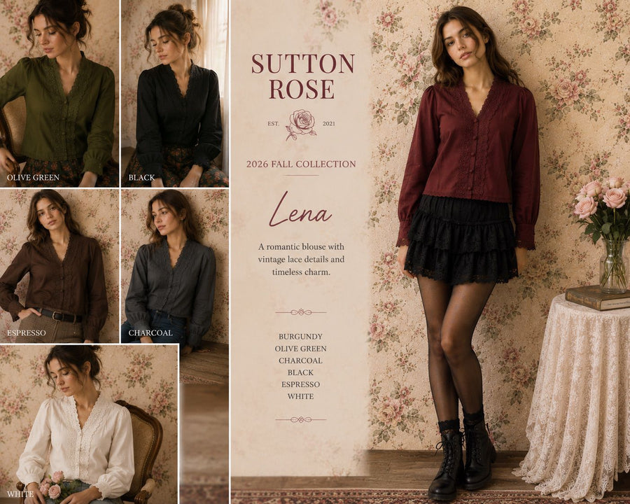 Sutton Rose Lena Vintage Lace Blouse