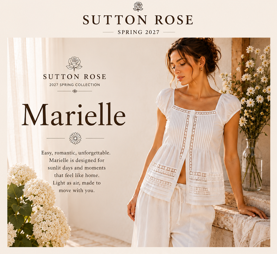 Sutton Rose Marielle Square-Neck Lace Peplum Blouse