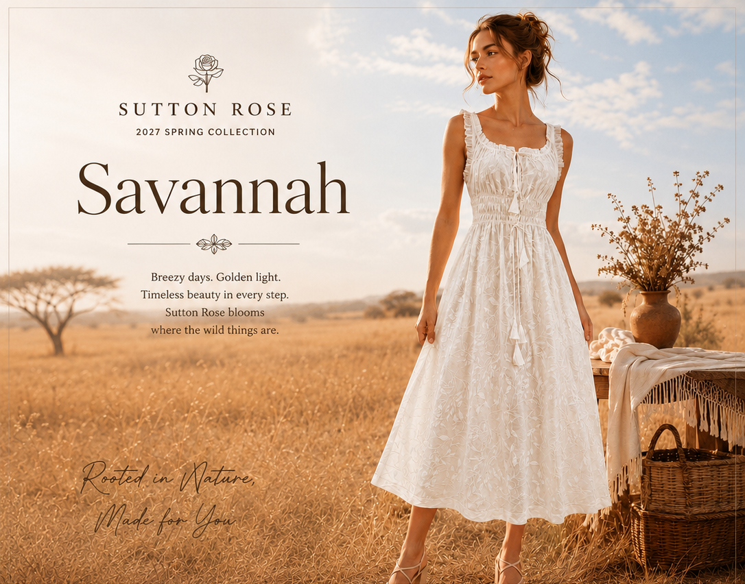 Sutton Rose Savannah Eyelet Lace Midi Dress