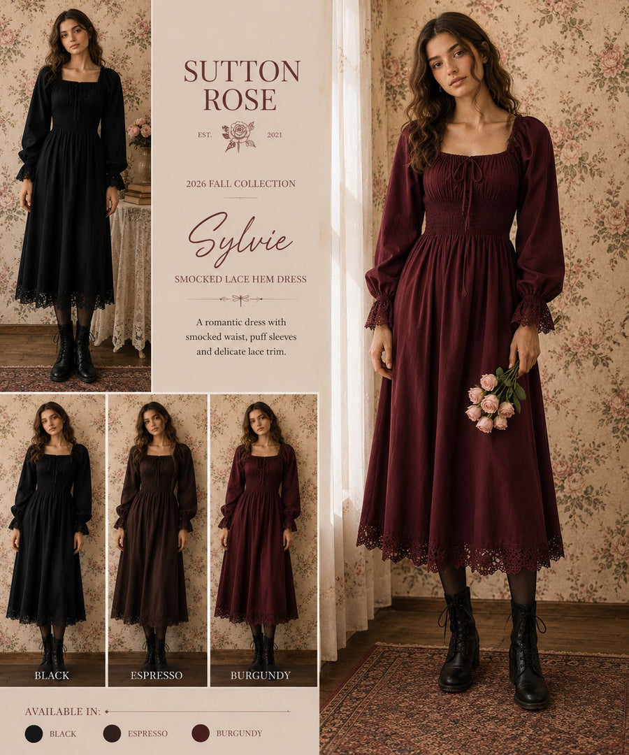 Sutton Rose Sylvie Smocked Lace Hem Dress